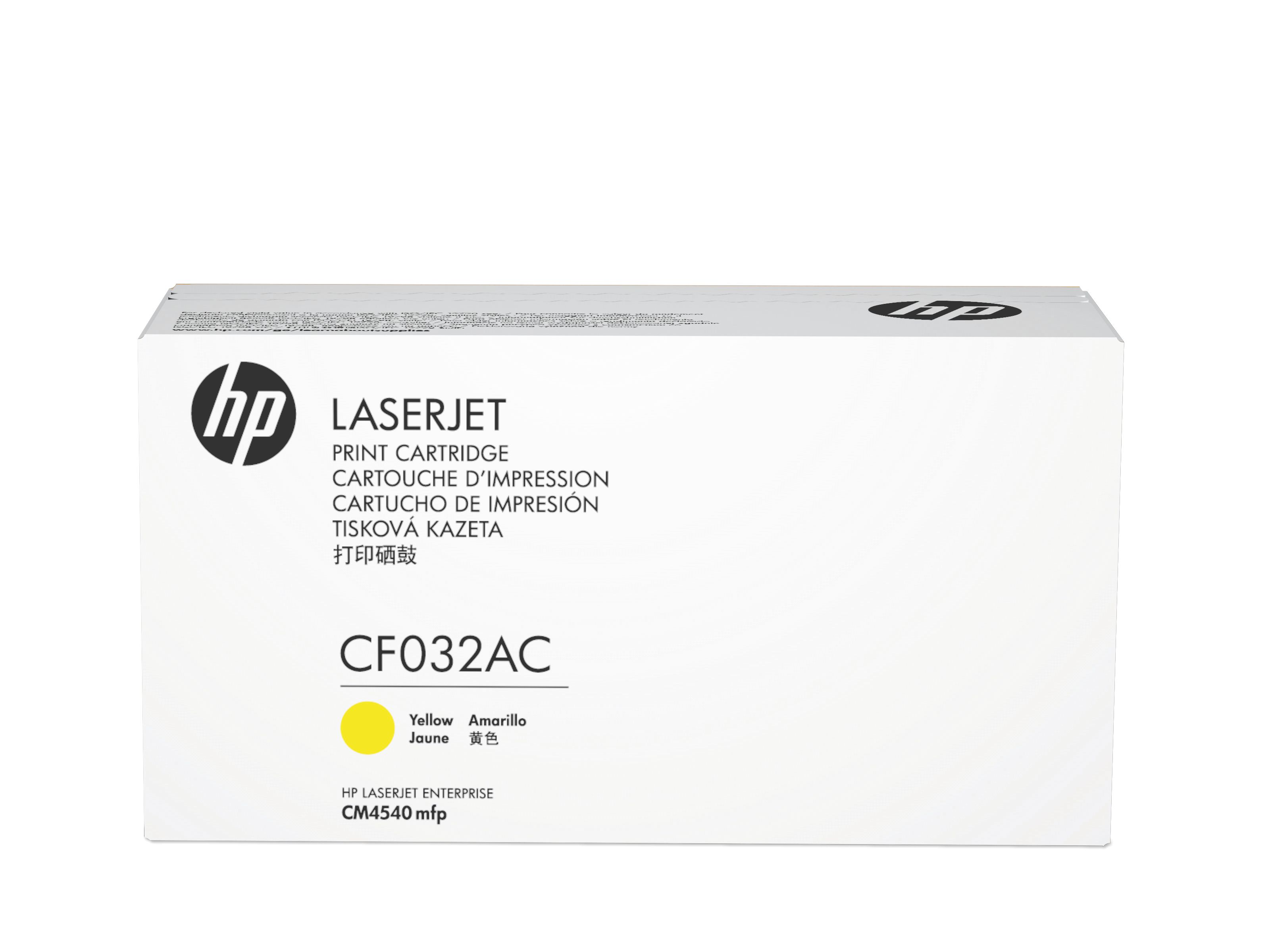 HP CF032AC Yellow Toner Cartridge for HP Color LaserJet CM4540 MFP