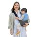 Jané Catch, kinderdrager zijbabydraagdoek, draagtassen voor baby's van 9 tot 48 maanden, 100% katoen, schouderbescherming, verstelbaar, ergonomisch, antislip, grijs