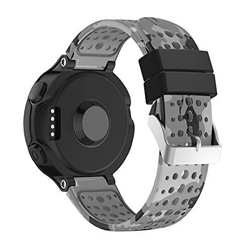 Chainfo Strap compatibel met Garmin Forerunner 235 / Forerunner 735XT / Forerunner 220 / Forerunner 230 Watch Band, Replacement Adjustable Bracelet Silicone Sports Strap (Pattern 3)