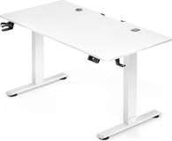 Casaria Zit sta bureau - Elektrisch Verstelbaar USB 160x75cm – Wit