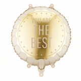 PartyDeco - Folieballon you are the best 35 x 35 cm