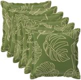 vidaXL - Kussensloop - 6 st - Houten Blad Design - 35 x 35 cm - Polyester