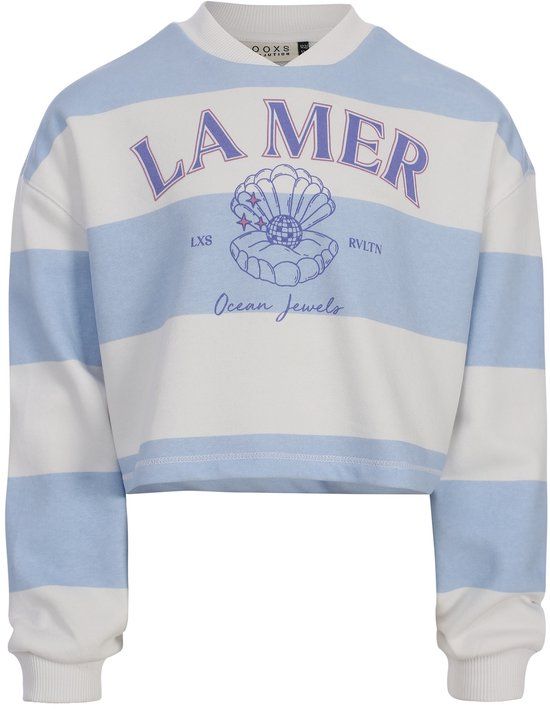 LOOXS 10sixteen Meisjes sweater 2612-5332-152 licht Blauw Maat 122/128