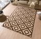 Hanse Home Modern vloerkleed ruiten Diamond - donkerbruin/beige 120x170 cm