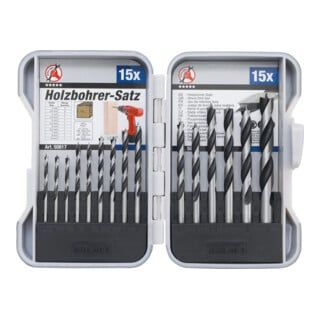 BGS Do it yourself houtboor set 3 - 10 mm 15 delig
