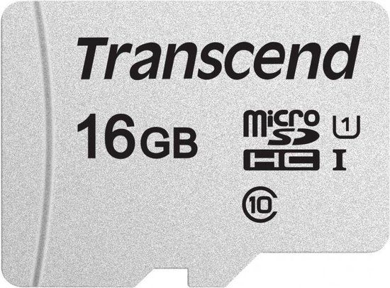 Transcend 16GB MicroSDHC geheugenkaart - Class 10 - 95 MB/s leessnelheid