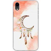 1001 coques Apple iPhone XR dreamcatcher lune bedrukt siliconen hoesje