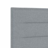 vidaXL Boxspringbed met matras, lichtgrijs, 120 x 190 cm