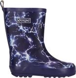 ZIGZAG Gummistiefel Gemus donkerblauw-wit panterprint unisex maat 23