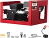 VEVOR Brandstofovervoerpomp, Elektrische Dieselovervoerpomp, 60 L/min, met Debietmeter, Automatische Afsluitklep, 2 Slangen, 13,7m Opvoerhoogte, voor Kerosine en Biodiesel