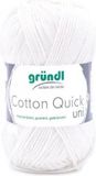 Gründl Wolle 865-101 Cotton Quick Uni Breigaren Katoen Gebroken Wit 10x50 gram