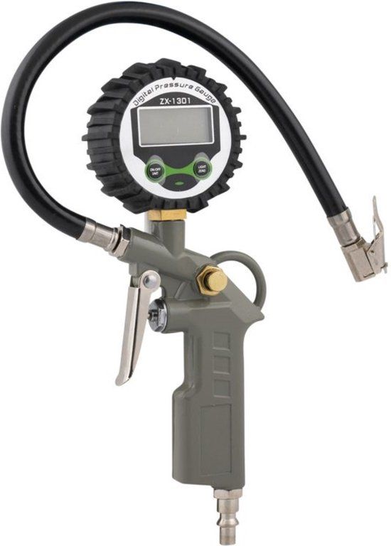 Huismerk Topgear Digitale Bandendrukmeter + Spuit / voor Compressor