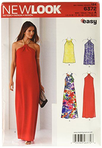 New Look 6372 - Pattern - Dresses - Two Lengths - Multicolor - Size A