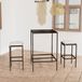 Maison Exclusive Ensemble de jardin 3 pièces pour bar avec coussins en polyrotin marron
