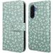 imoshion Design Bookcase voor de Samsung Galaxy A17 (5G) / (4G) - Smoke Green Flowers