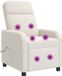 vidaXL Relaxstoel Crèmekleurig Bouclé