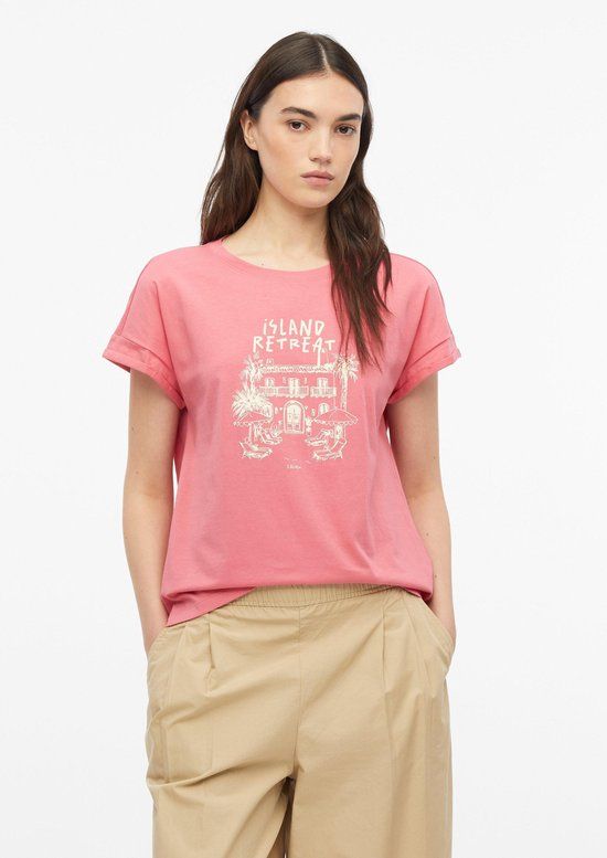 s.Oliver T-shirt Koraal 40