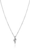 ZINZI zilveren schakelketting 45cm met rechthoekige schakels 3,8mm breed ZIC2514