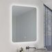 M Ledme Mijas Badkamerspiegel met licht, 50 x 70 cm, dimbaar, 3 lichtkleuren, touch-schakelaar, HD-gehard glas, IP44, horizontaal/verticaal