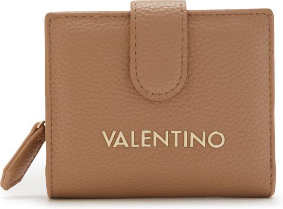 Valentino Bags Brixton Dames Portemonnee - Bruin - Imitatieleer - Overslagportemonnee
