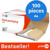 print24 Boekverpakking, DIN A4, Verzendverpakking, onbedrukt, 100 stuks