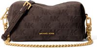 Michael Kors Small Soft Crossbody W Chain Bruin Leer