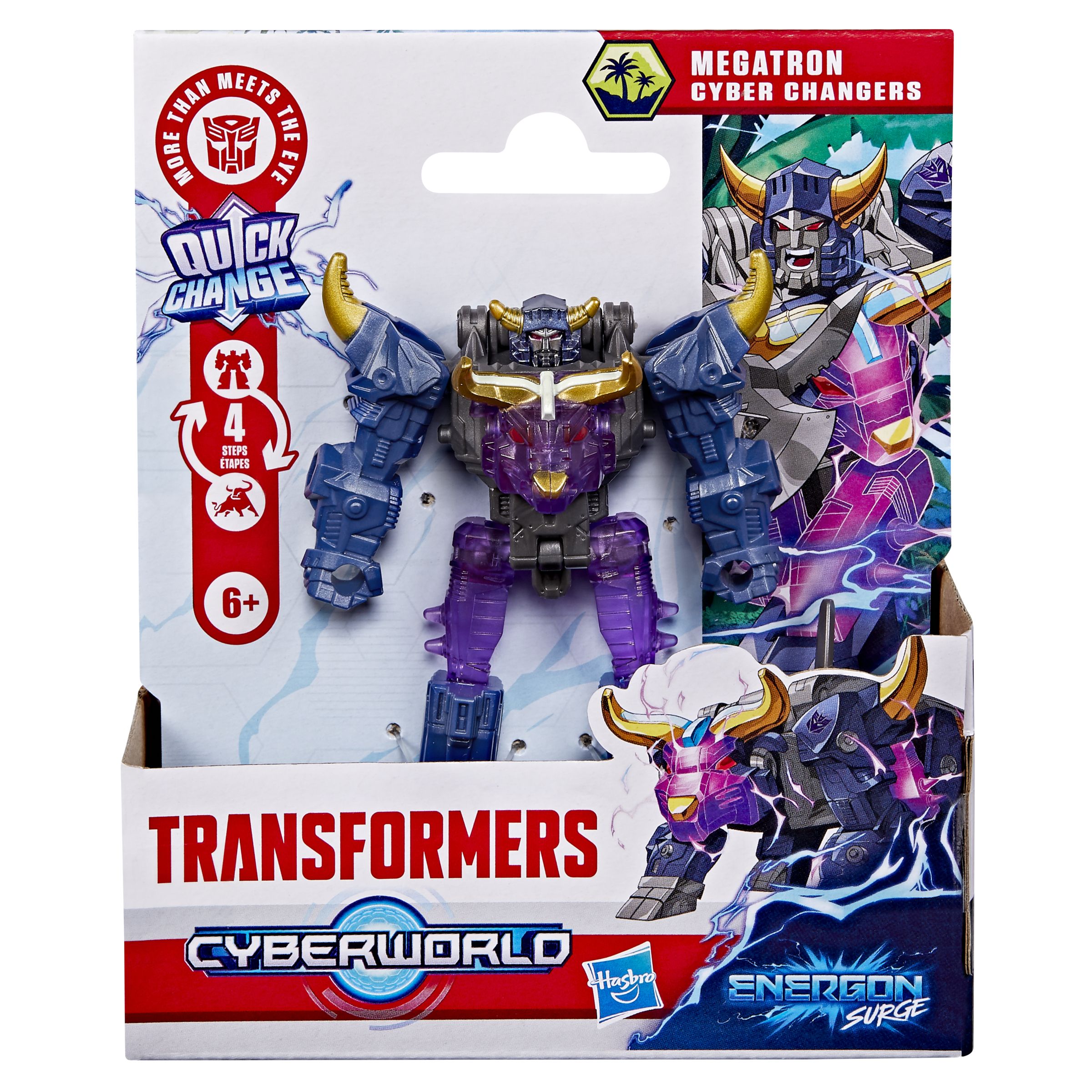 Hasbro Transformers CYBERWORLD Energon Surge Megatron Cyber Changers Actiefiguur