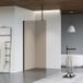 Fortifura Galeria douche - 100x200cm - glas rook - plafondarm - mat zwart