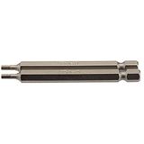 Draper 64319 2,5 mm 1/4 inch zeshoekige insert bit 75 mm lang (2 stuks)