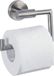 Unyqoos® Bosio toiletrolhouder, open, geborsteld roestvrij staal, zonder deksel