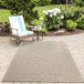 Morhane Patara Eye tapis d'extérieur à poils ras rectangulaire 80x150cm beige