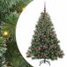 vidaXL Kunstkerstboom met 150 LED met standaard Groen 120 cm PE en PVC