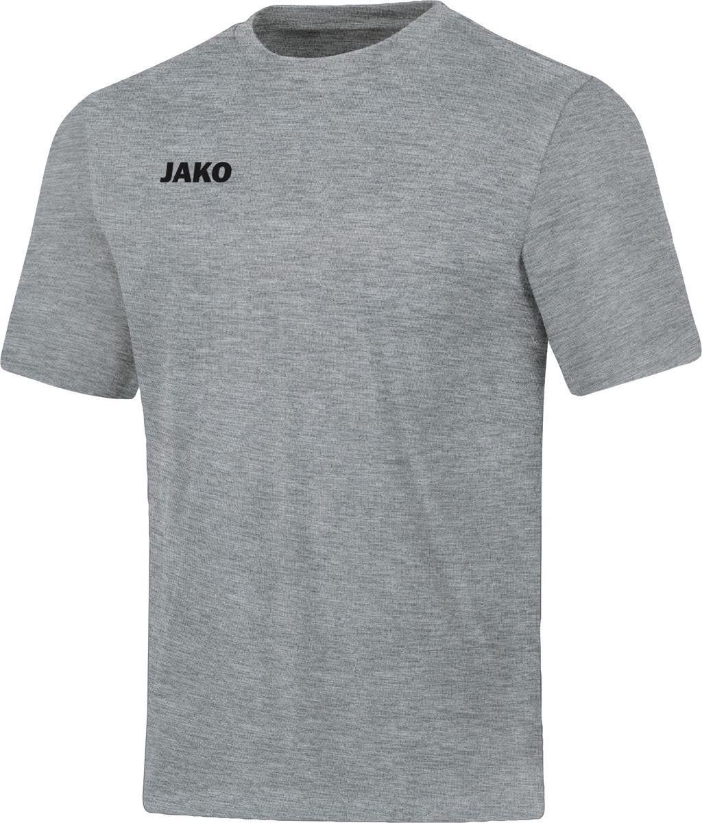 JAKO Base T-Shirt Dames - Lichtgrijs Gemeleerd | Maat: 36