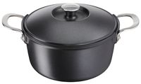 Tefal Aroma Braadpan - 24 cm - Zwart - Met Deksel - Aluminium