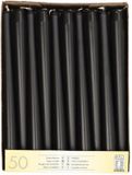Starpak 2x 50 bougies coniques Ø 22 cm · 25 cm noir