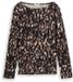 Tom Tailor Shirt met lange mouwen en patroon - Maat M - brown sparkle design
