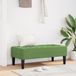 vidaXL Bank met kussen Lichtgroen 113 x 57 x 39 cm Fluweel