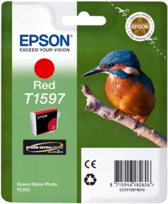 Epson T1597 Red single pack / rood