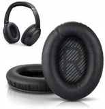 TradeBit Coussinets d'oreille pour Bose QC45 QC35 QC25 QC15 QC2 - Noir