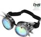 Kaleidoskopbrille - Steampunk-Brille mit Kaleidoskop-Linsen - Verstellbare Schnalle - Dekoration - Party