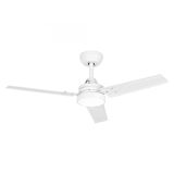 Jata JVTE4233 Plafondventilator met licht, 6 snelheden, met afstandsbediening, programmeerbaar, energiebesparend, zeer stil, voor winter/zomer