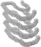 Gerimport Guirlandes de Noël - 4 pièces - Argent - Feuille métallique - 180 cm