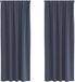 vidaXL Blackout Gordijnen met Ringen 2 stuks Antraciet 225 x 140 cm