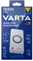 Varta 57909 101 111 Powerbank - 20000 mAh - Draadloos Opladen - Wit