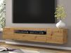 Mobistoxx AUREO Meuble tv-hifi 3 portes 200 cm chêne artisan avec led