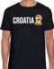 Bellatio Decorations Verkleed shirt voor heren - Croatia - zwart - supporter - themafeest - Kroatie M