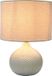 Merkloos Relaxdays Tafellamp Chevron - 42xØ30 cm - wit - met chevron-patroon