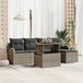 vidaXL Salon de jardin, 6 pièces, gris