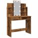 VidaXL Kaptafel met LED-verlichting, 96x40x142 cm, oud houtkleurig