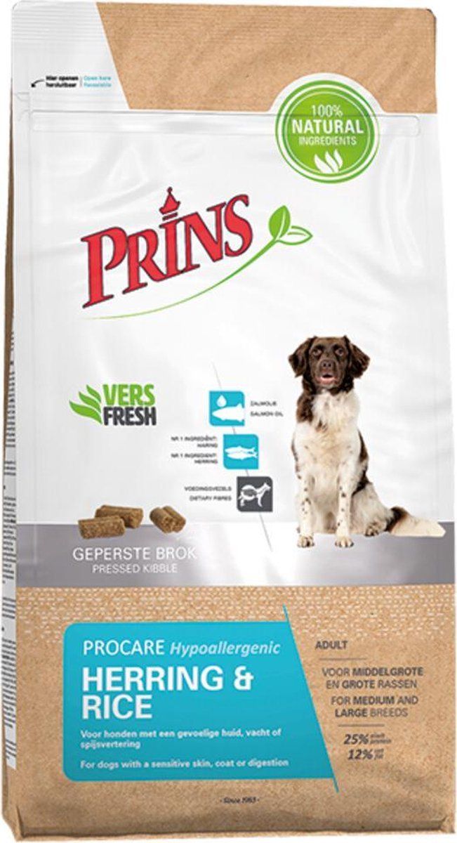 Prins ProCare Herring & Rice 12 kg - Hond